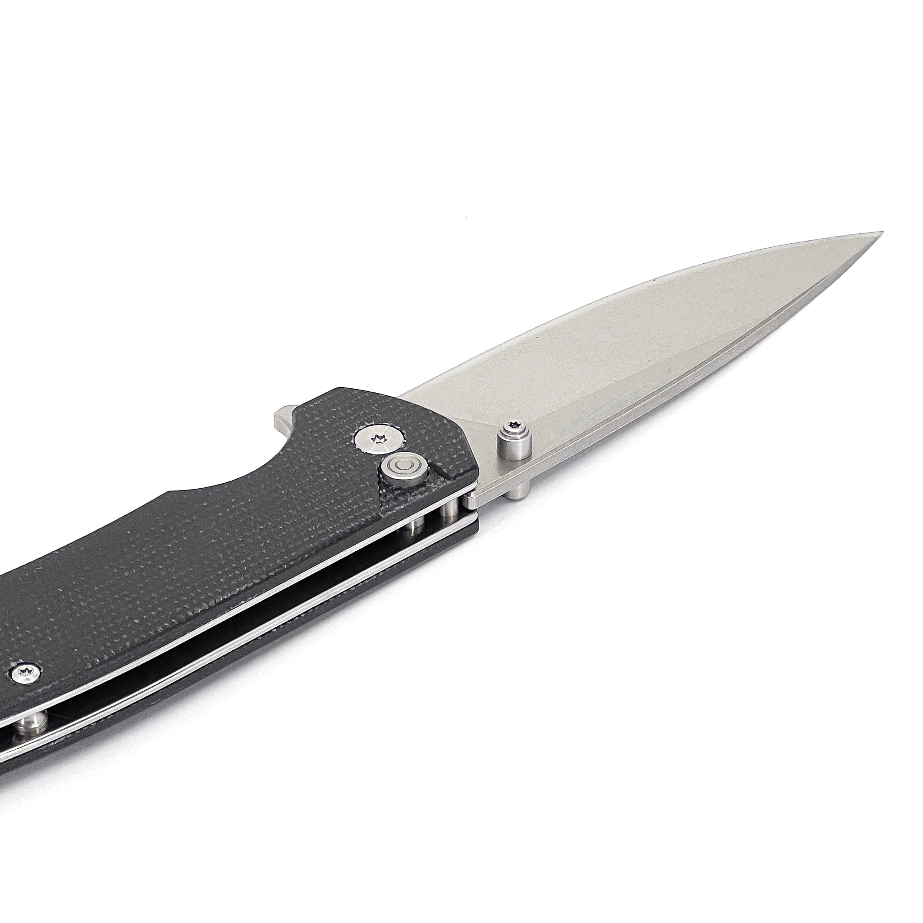 Mazu - Button Lock (D2 blade & Mikarta Handle)