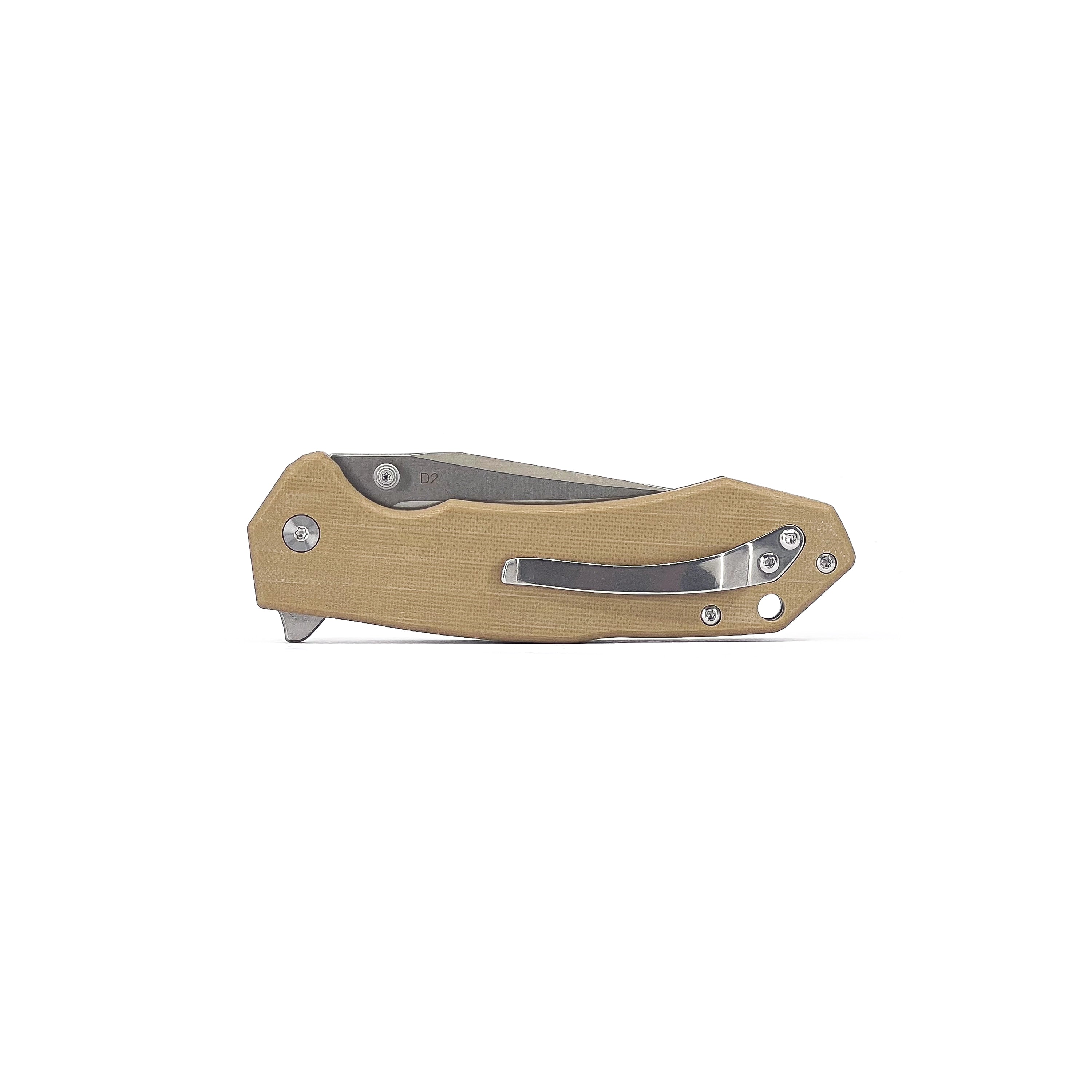 Outlaw - Button Lock (D2 blade & G10 Handle)