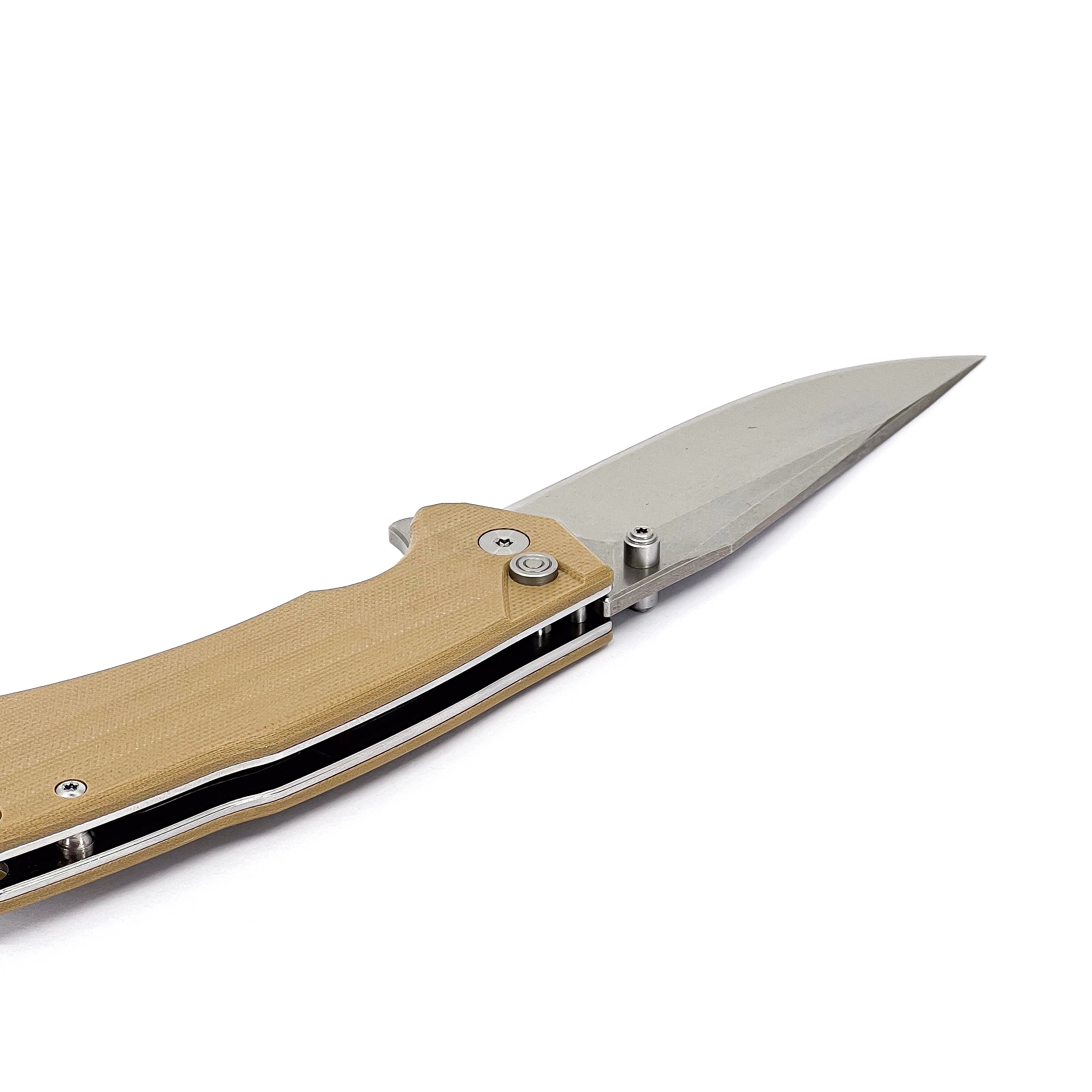 Outlaw - Button Lock (D2 blade & G10 Handle)